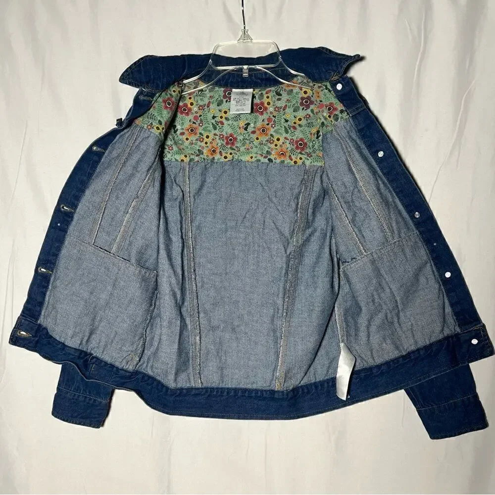 Disney Snow White Animators' Denim Jean Jacket Girls 9/10 Vintage